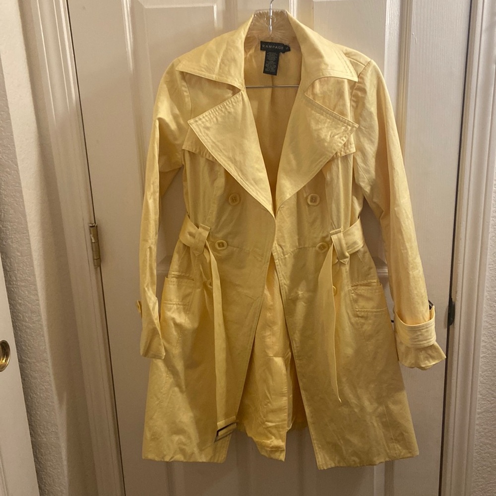 Yellow Women’s Trench Coat